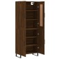 vidaXL Aparador alto madera contrachapada marrón roble 69,5x34x180 cm vidaXL Aparador alto madera contrachapada marrón roble 69,5x34x180 cm