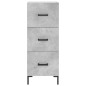 vidaXL Aparador de madera contrachapada gris hormigón 34,5x34x180 cm vidaXL Aparador de madera contrachapada gris hormigón 34,5x34x180 cm
