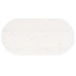 vidaXL Tablero de mesa ovalado madera maciza pino blanco 90x45x2,5 cm vidaXL Tablero de mesa ovalado madera maciza pino blanco 90x45x2,5 cm