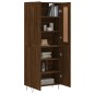 vidaXL Aparador alto madera contrachapada marrón roble 69,5x34x180 cm vidaXL Aparador alto madera contrachapada marrón roble 69,5x34x180 cm