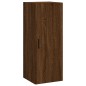 vidaXL Aparador alto madera contrachapada roble marrón 34,5x34x180 cm