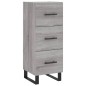 vidaXL Aparador alto madera contrachapada gris Sonoma 34,5x34x180 cm vidaXL Aparador alto madera contrachapada gris Sonoma 34,5x34x180 cm