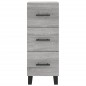 vidaXL Aparador alto madera contrachapada gris Sonoma 34,5x34x180 cm vidaXL Aparador alto madera contrachapada gris Sonoma 34,5x34x180 cm