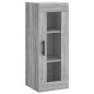 vidaXL Aparador alto madera contrachapada gris Sonoma 34,5x34x180 cm vidaXL Aparador alto madera contrachapada gris Sonoma 34,5x34x180 cm