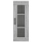vidaXL Aparador alto madera contrachapada gris Sonoma 34,5x34x180 cm vidaXL Aparador alto madera contrachapada gris Sonoma 34,5x34x180 cm