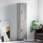 vidaXL Aparador alto madera contrachapada gris Sonoma 34,5x34x180 cm vidaXL Aparador alto madera contrachapada gris Sonoma 34,5x34x180 cm