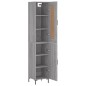 vidaXL Aparador alto madera contrachapada gris Sonoma 34,5x34x180 cm vidaXL Aparador alto madera contrachapada gris Sonoma 34,5x34x180 cm