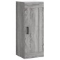 vidaXL Aparador alto madera contrachapada gris Sonoma 34,5x34x180 cm vidaXL Aparador alto madera contrachapada gris Sonoma 34,5x34x180 cm