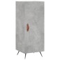 vidaXL Aparador de madera contrachapada gris hormigón 34,5x34x180 cm