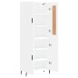 vidaXL Aparador alto madera contrachapada blanco brillo 69,5x34x180 cm vidaXL Aparador alto madera contrachapada blanco brillo 69,5x34x180 cm