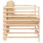 vidaXL Sillones de jardín con cojines 2 uds madera maciza de pino vidaXL Sillones de jardín con cojines 2 uds madera maciza de pino