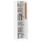 vidaXL Aparador alto madera contrachapada blanco brillo 34,5x34x180 cm vidaXL Aparador alto madera contrachapada blanco brillo 34,5x34x180 cm
