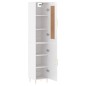 vidaXL Aparador alto madera contrachapada blanco brillo 34,5x34x180 cm vidaXL Aparador alto madera contrachapada blanco brillo 34,5x34x180 cm