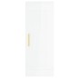 vidaXL Aparador alto madera contrachapada blanco brillo 34,5x34x180 cm vidaXL Aparador alto madera contrachapada blanco brillo 34,5x34x180 cm