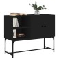 vidaXL Aparador de madera de ingeniería negro 100x40x79,5 cm vidaXL Aparador de madera de ingeniería negro 100x40x79,5 cm