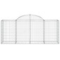 vidaXL Cestas de gaviones 12 uds forma de arco hierro 200x50x80/100 cm vidaXL Cestas de gaviones 12 uds forma de arco hierro 200x50x80/100 cm