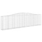 vidaXL Cestas de gaviones 2 uds forma de arco hierro 400x30x100/120 cm vidaXL Cestas de gaviones 2 uds forma de arco hierro 400x30x100/120 cm