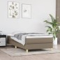 vidaXL Cama box spring con colchón tela gris taupe 80x200 cm vidaXL Cama box spring con colchón tela gris taupe 80x200 cm
