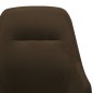 vidaXL Silla mecedora de tela marrón vidaXL Silla mecedora de tela marrón