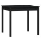 vidaXL Mesa y sillas de jardín 3 piezas madera maciza de pino negro vidaXL Mesa y sillas de jardín 3 piezas madera maciza de pino negro