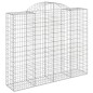 vidaXL Cestas de gaviones 8 uds forma de arco hierro 200x50x160/180 cm vidaXL Cestas de gaviones 8 uds forma de arco hierro 200x50x160/180 cm