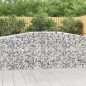 vidaXL Cestas de gaviones 2 uds forma de arco hierro 400x50x100/120 cm vidaXL Cestas de gaviones 2 uds forma de arco hierro 400x50x100/120 cm