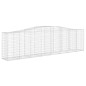 vidaXL Cestas de gaviones 2 uds forma de arco hierro 400x50x100/120 cm vidaXL Cestas de gaviones 2 uds forma de arco hierro 400x50x100/120 cm