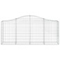 vidaXL Cestas de gaviones 6 uds forma de arco hierro 200x30x80/100 cm vidaXL Cestas de gaviones 6 uds forma de arco hierro 200x30x80/100 cm