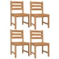 vidaXL Juego de comedor para jardín 5 piezas madera maciza de teca vidaXL Juego de comedor para jardín 5 piezas madera maciza de teca