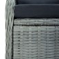 vidaXL Juego de comedor de jardín 5 piezas ratán sintético gris claro vidaXL Juego de comedor de jardín 5 piezas ratán sintético gris claro
