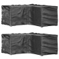 vidaXL Fundas muebles jardín forma de L 2 uds 12 ojales 185x185x90 cm vidaXL Fundas muebles jardín forma de L 2 uds 12 ojales 185x185x90 cm