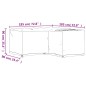 vidaXL Fundas muebles jardín forma de L 2 uds 12 ojales 185x185x90 cm vidaXL Fundas muebles jardín forma de L 2 uds 12 ojales 185x185x90 cm