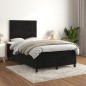 vidaXL Cama box spring con colchón terciopelo negro 120x200 cm vidaXL Cama box spring con colchón terciopelo negro 120x200 cm