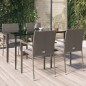 vidaXL Set comedor jardín 5 pzas y cojines ratán sintético negro gris vidaXL Set comedor jardín 5 pzas y cojines ratán sintético negro gris