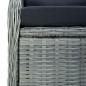 vidaXL Juego de comedor de jardín 5 piezas ratán sintético gris claro vidaXL Juego de comedor de jardín 5 piezas ratán sintético gris claro