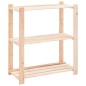 vidaXL Estantería 3 niveles 3 unidades madera pino maciza 150 kg vidaXL Estantería 3 niveles 3 unidades madera pino maciza 150 kg