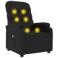 vidaXL Sillón de masaje de cuero sintético negro vidaXL Sillón de masaje de cuero sintético negro
