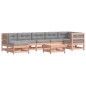 vidaXL Juego de muebles jardín 8 pzas y cojines madera abeto Douglas vidaXL Juego de muebles jardín 8 pzas y cojines madera abeto Douglas