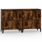 vidaXL Aparadores 2 uds madera contrachapada roble ahumado 60x35x70 cm vidaXL Aparadores 2 uds madera contrachapada roble ahumado 60x35x70 cm