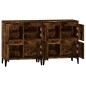 vidaXL Aparadores 2 uds madera contrachapada roble ahumado 60x35x70 cm vidaXL Aparadores 2 uds madera contrachapada roble ahumado 60x35x70 cm