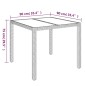 vidaXL Set comedor de jardín 3 pzas con cojines ratán sintético negro vidaXL Set comedor de jardín 3 pzas con cojines ratán sintético negro