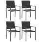 vidaXL Juego de comedor para jardín 5 piezas ratán sintético y acero vidaXL Juego de comedor para jardín 5 piezas ratán sintético y acero