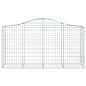 vidaXL Cestas de gaviones 8 uds forma de arco hierro 200x50x100/120cm vidaXL Cestas de gaviones 8 uds forma de arco hierro 200x50x100/120cm