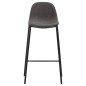 vidaXL Juego de mesa alta y taburetes 5 piezas tela gris oscuro vidaXL Juego de mesa alta y taburetes 5 piezas tela gris oscuro