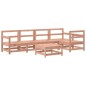 vidaXL Juego de muebles jardín 6 pzas y cojines madera abeto Douglas