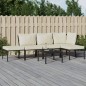 vidaXL Juego de muebles de jardín 6 piezas acero y cojines color arena vidaXL Juego de muebles de jardín 6 piezas acero y cojines color arena