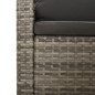 vidaXL Set de muebles de jardín 4 pzas y cojines ratán sintético gris vidaXL Set de muebles de jardín 4 pzas y cojines ratán sintético gris