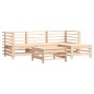 vidaXL Juego de muebles de jardín 5 piezas y cojines madera maciza vidaXL Juego de muebles de jardín 5 piezas y cojines madera maciza