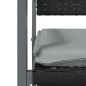 vidaXL Juego comedor jardín 7 piezas y cojines ratán sintético y acero