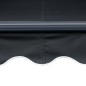 vidaXL Toldo retráctil manual con LED gris antracita 300x250 cm vidaXL Toldo retráctil manual con LED gris antracita 300x250 cm